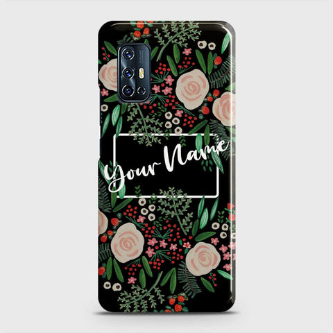 Vivo V17 Cover - Floral Series - Matte Finish - Snap On Hard Case with LifeTime Colors Guarantee