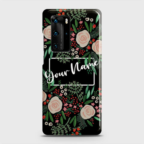 Huawei P40 Pro Cover - Floral Series - Matte Finish - Snap On Hard Case with LifeTime Colors Guarantee