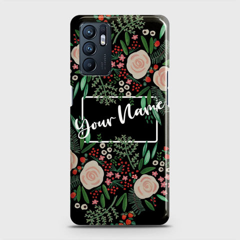 Oppo Reno 6 Cover - Floral Series - Matte Finish - Snap On Hard Case with LifeTime Colors Guarantee