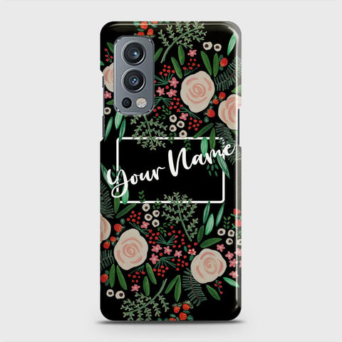 OnePlus Nord 2 Cover - Floral Series - Matte Finish - Snap On Hard Case with LifeTime Colors Guarantee