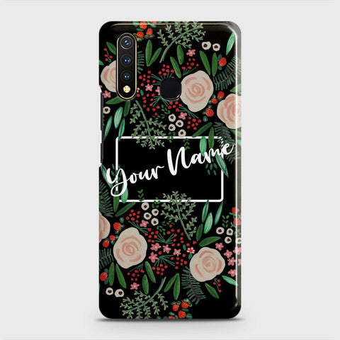 Vivo Y19 Cover - Floral Series - Matte Finish - Snap On Hard Case with LifeTime Colors Guarantee