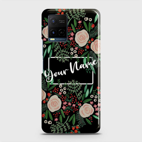 Vivo Y21a Cover - Floral Series - Matte Finish - Snap On Hard Case with LifeTime Colors Guarantee