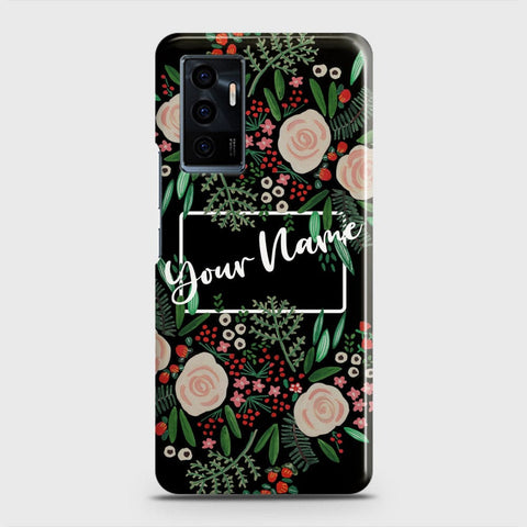 Vivo V23e Cover - Floral Series - Matte Finish - Snap On Hard Case with LifeTime Colors Guarantee