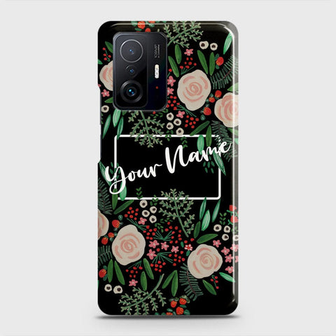 Xiaomi 11T Pro Cover - Floral Series - Matte Finish - Snap On Hard Case with LifeTime Colors Guarantee