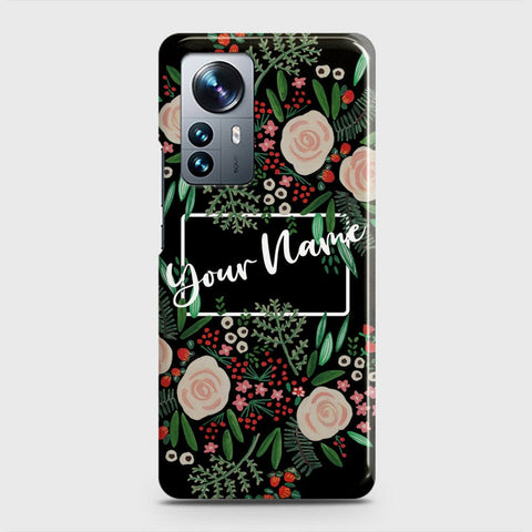 Xiaomi 12 Cover - Floral Series - Matte Finish - Snap On Hard Case with LifeTime Colors Guarantee