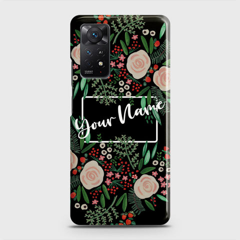 Xiaomi Redmi Note 11 Cover - Floral Series - Matte Finish - Snap On Hard Case with LifeTime Colors Guarantee