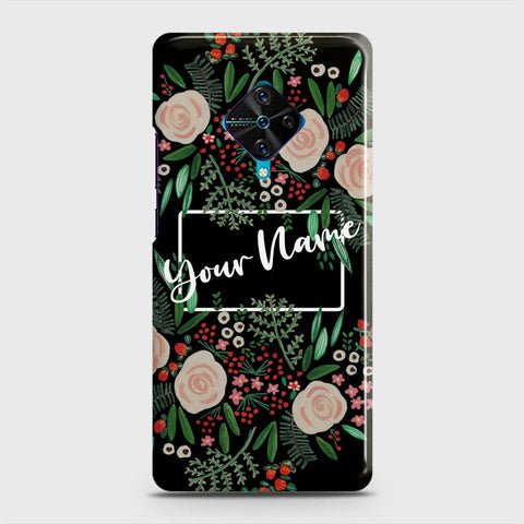 Vivo Y51 (2020 September)  Cover - Floral Series - Matte Finish - Snap On Hard Case with LifeTime Colors Guarantee