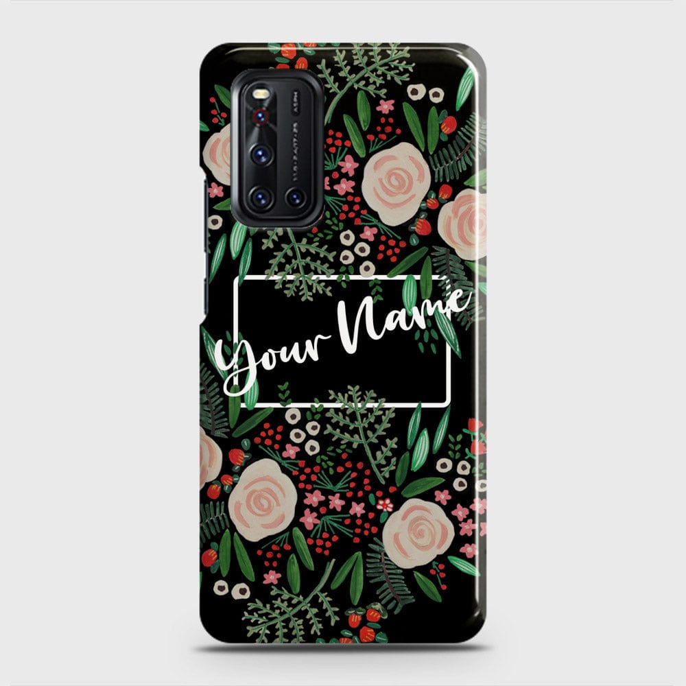 Vivo V19 Cover Floral Series Matte Finish Snap On Hard Case