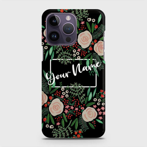 iPhone 14 Pro Cover - Floral Series - Matte Finish - Snap On Hard Case with LifeTime Colors Guarantee