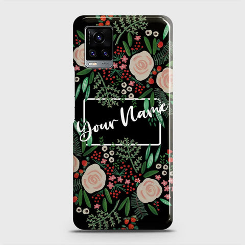 Vivo V20  Cover - Floral Series - Matte Finish - Snap On Hard Case with LifeTime Colors Guarantee