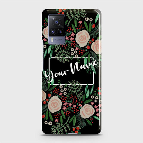 Vivo X60 Pro  Cover - Floral Series - Matte Finish - Snap On Hard Case with LifeTime Colors Guarantee