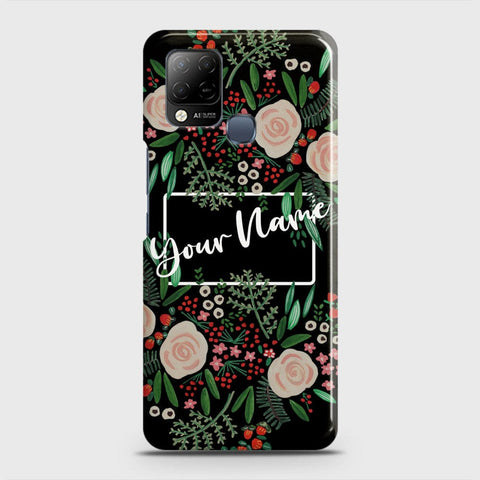 Infinix Hot 10s Cover - Floral Series - Matte Finish - Snap On Hard Case with LifeTime Colors Guarantee