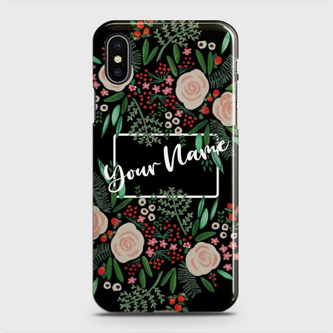 iPhone XS Max Cover - Floral Series - Matte Finish - Snap On Hard Case with LifeTime Colors Guarantee