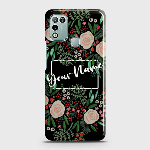 Infinix Hot 10 Play Cover - Floral Series - Matte Finish - Snap On Hard Case with LifeTime Colors Guarantee