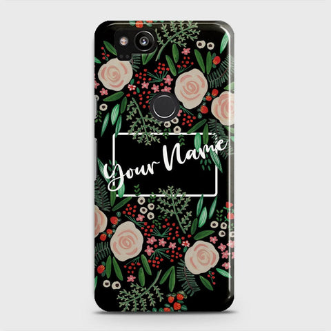 Google Pixel 2 Cover - Floral Series - Matte Finish - Snap On Hard Case with LifeTime Colors Guarantee