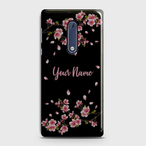 Nokia 5 Cover - Floral Series - Matte Finish - Snap On Hard Case with LifeTime Colors Guarantee