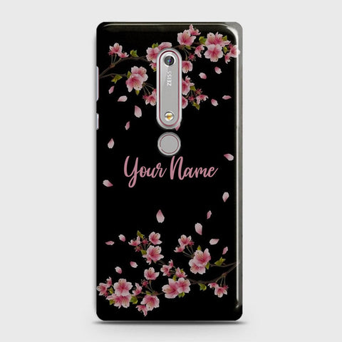 Nokia 6.1 Cover - Floral Series - Matte Finish - Snap On Hard Case with LifeTime Colors Guarantee