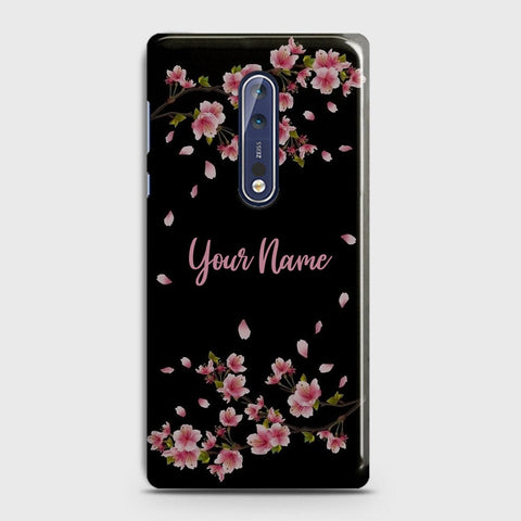 Nokia 8 Cover - Floral Series - Matte Finish - Snap On Hard Case with LifeTime Colors Guarantee