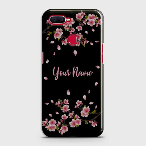 Oppo A7 Cover - Floral Series - Matte Finish - Snap On Hard Case with LifeTime Colors Guarantee