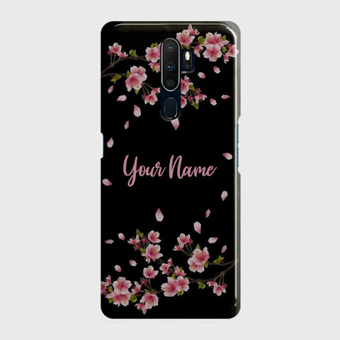 Oppo A9 2020 Cover - Floral Series - Matte Finish - Snap On Hard Case with LifeTime Colors Guarantee