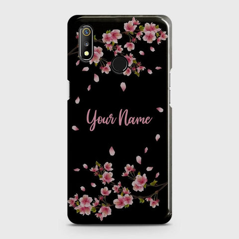 Realme 3 Cover - Floral Series - Matte Finish - Snap On Hard Case with LifeTime Colors Guarantee