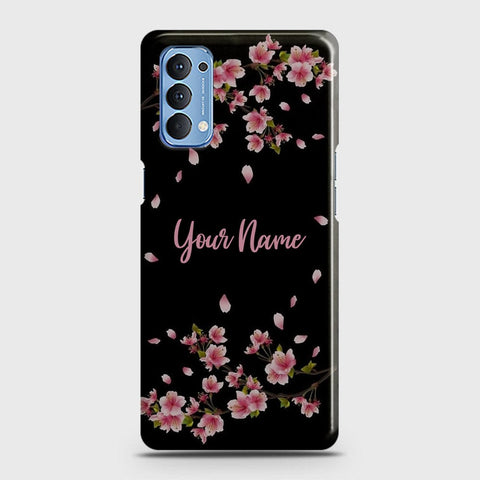 Oppo Reno 4 4G Cover - Floral Series - Matte Finish - Snap On Hard Case with LifeTime Colors Guarantee