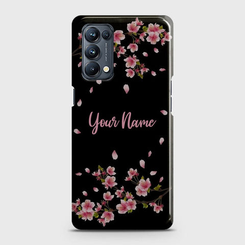 Oppo Reno 5 4G Cover - Floral Series - Matte Finish - Snap On Hard Case with LifeTime Colors Guarantee