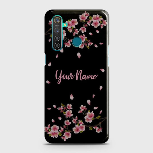 Realme 5 Pro Cover - Floral Series - Matte Finish - Snap On Hard Case with LifeTime Colors Guarantee (Fast Delivery)(U)
