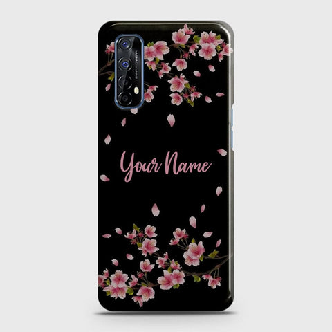 Realme 7 Cover - Floral Series - Matte Finish - Snap On Hard Case with LifeTime Colors Guarantee