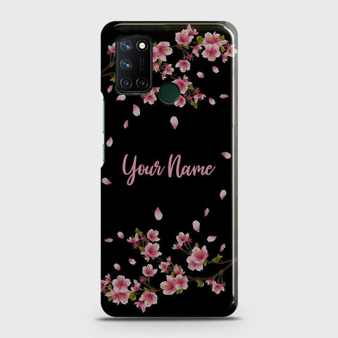 Realme C17 Cover - Floral Series - Matte Finish - Snap On Hard Case with LifeTime Colors Guarantee