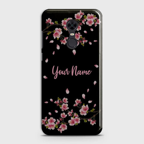 Redmi 5 Plus  Cover - Floral Series - Matte Finish - Snap On Hard Case with LifeTime Colors Guarantee