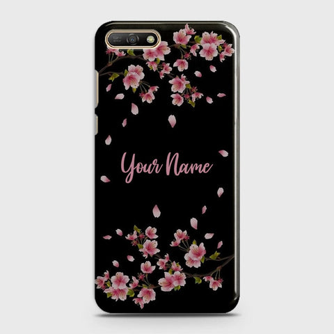 Huawei Y6 2018 Cover - Floral Series - Matte Finish - Snap On Hard Case with LifeTime Colors Guarantee