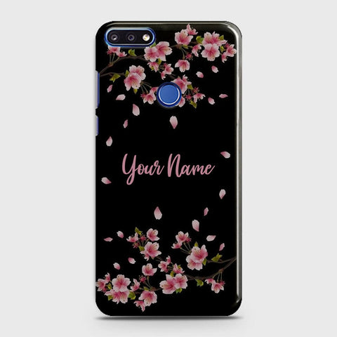 Huawei Honor 7C Cover - Floral Series - Matte Finish - Snap On Hard Case with LifeTime Colors Guarantee