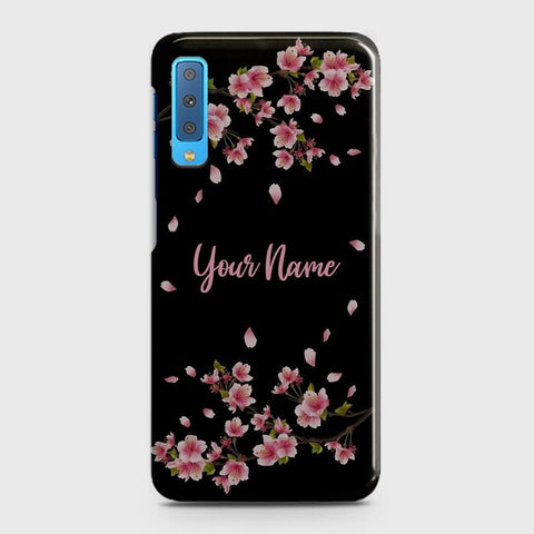 Samsung A7 2018 Cover - Floral Series - Matte Finish - Snap On Hard Case with LifeTime Colors Guarantee