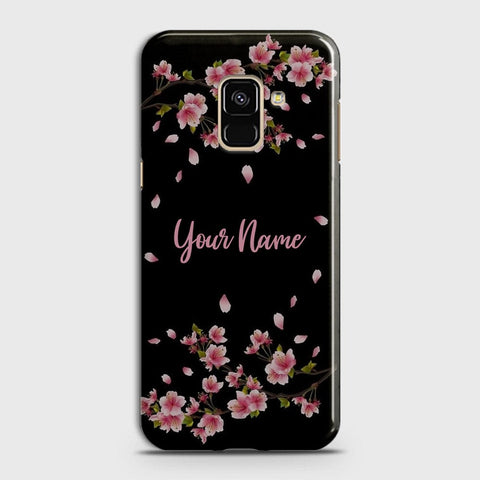 Samsung A8 2018 Cover - Floral Series - Matte Finish - Snap On Hard Case with LifeTime Colors Guarantee