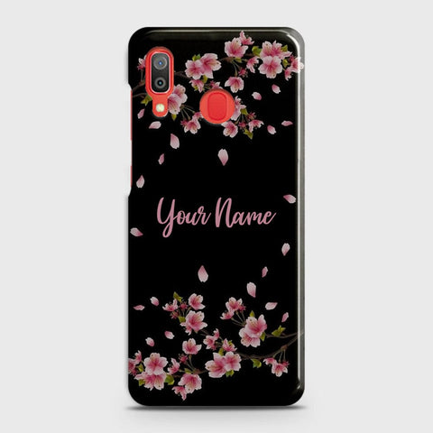 Samsung Galaxy A20 Cover - Floral Series - Matte Finish - Snap On Hard Case with LifeTime Colors Guarantee