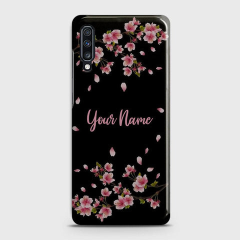 Samsung Galaxy A70 Cover - Floral Series - Matte Finish - Snap On Hard Case with LifeTime Colors Guarantee