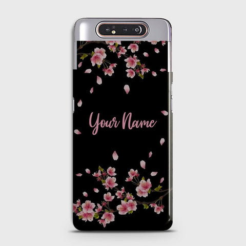 Samsung Galaxy A80 Cover - Floral Series - Matte Finish - Snap On Hard Case with LifeTime Colors Guarantee