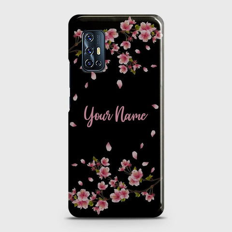 Vivo V17 Cover - Floral Series - Matte Finish - Snap On Hard Case with LifeTime Colors Guarantee