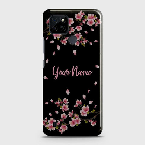 Realme C25Y Cover - Floral Series - Matte Finish - Snap On Hard Case with LifeTime Colors Guarantee