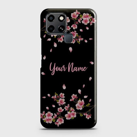 Infinix Smart 6 Cover - Floral Series - Matte Finish - Snap On Hard Case with LifeTime Colors Guarantee