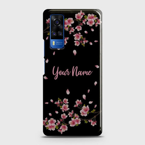 Vivo Y51 2020  Cover - Floral Series - Matte Finish - Snap On Hard Case with LifeTime Colors Guarantee