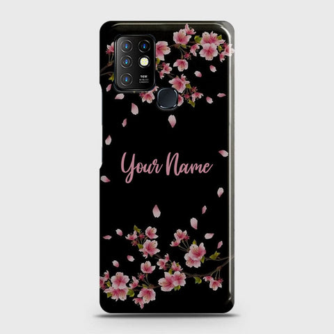 Infinix Hot 10 Cover - Floral Series - Matte Finish - Snap On Hard Case with LifeTime Colors Guarantee