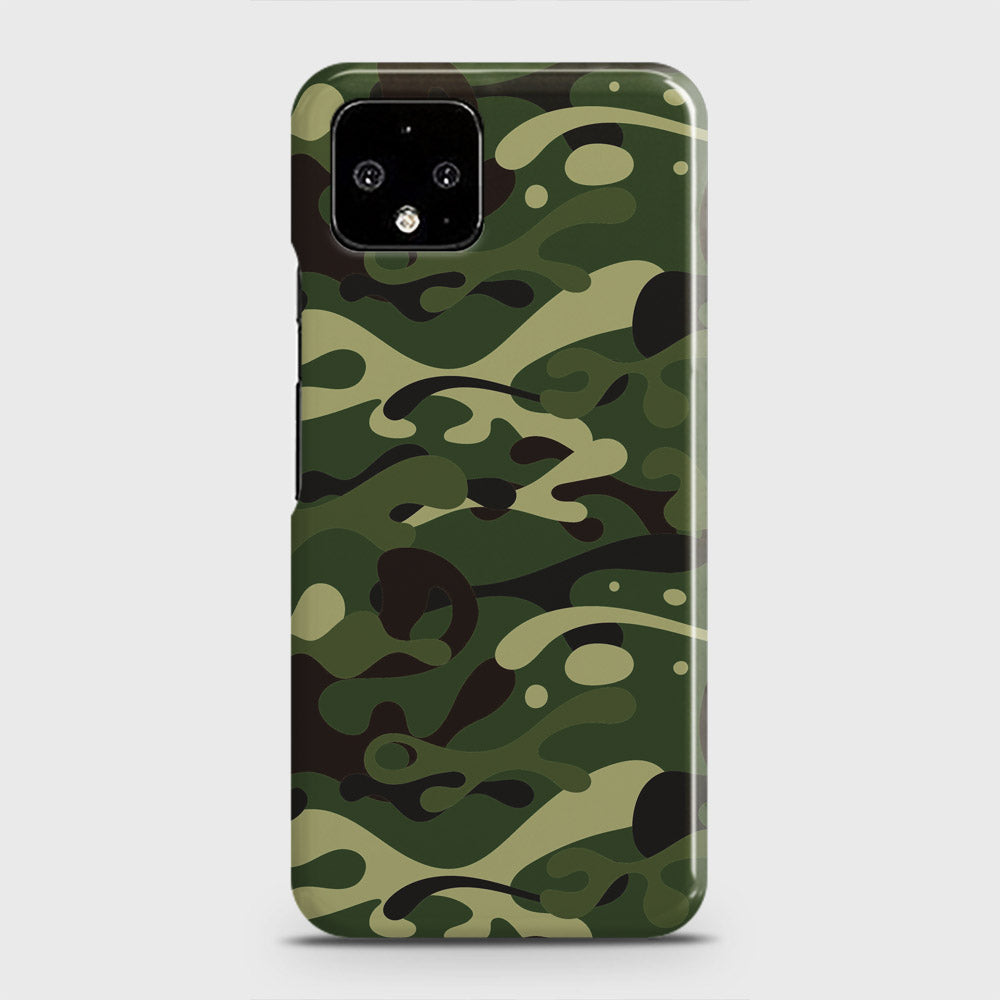 Google Pixel 4 Cover - Camo Series - Forest Green Design - Matte Finish - Snap On Hard Case with LifeTime Colors Guarantee