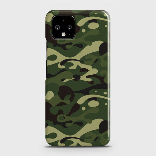 Google Pixel 4 XL Cover - Camo Series - Forest Green Design - Matte Finish - Snap On Hard Case with LifeTime Colors Guarantee