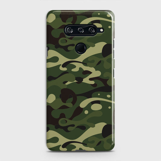 LG V40 ThinQ Cover - Camo Series  - Forest Green Design - Matte Finish - Snap On Hard Case with LifeTime Colors Guarantee