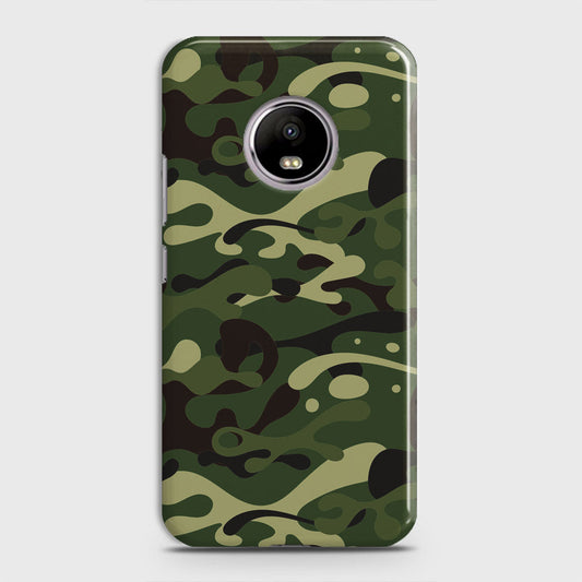 Motorola E4 Cover - Camo Series - Forest Green Design - Matte Finish - Snap On Hard Case with LifeTime Colors Guarantee