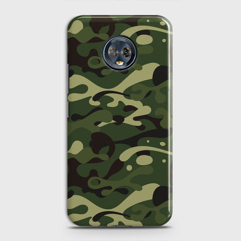 Motorola Moto G6 Plus Cover - Camo Series - Forest Green Design - Matte Finish - Snap On Hard Case with LifeTime Colors Guarantee