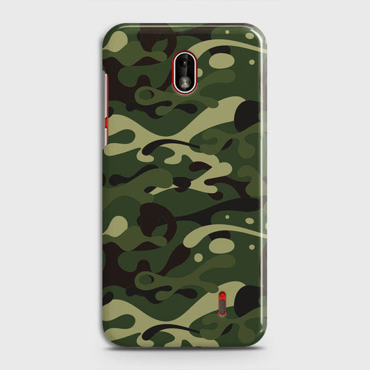 Nokia 1 Plus Cover - Camo Series - Forest Green Design - Matte Finish - Snap On Hard Case with LifeTime Colors Guarantee