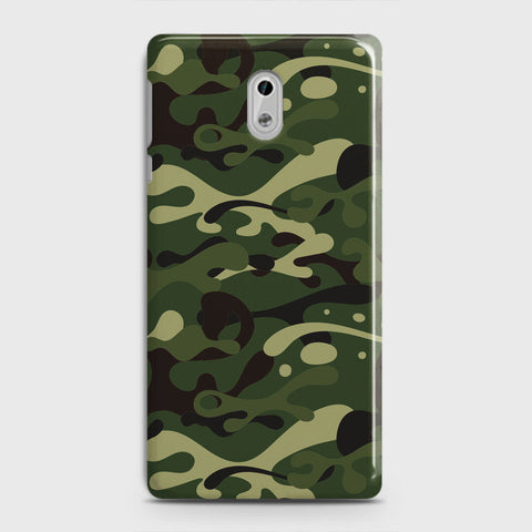 Nokia 3 Cover - Camo Series - Forest Green Design - Matte Finish - Snap On Hard Case with LifeTime Colors Guarantee